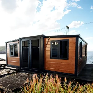 20ft 2 Bedroom Hurricane Proof Detachable House Light Steel Foldable Expandable Container House