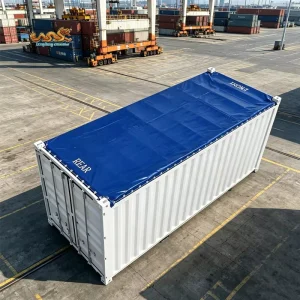 20ft 20 ft PVC Soft Tarpaulin Roof Cover Open Top Sea Shipping Container 20 Foot for Steel Stone Intermodal Transportation