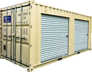 20ft 40HQ Steel ISO Type Dry Container with Roll-Up Side Doors and Compartments