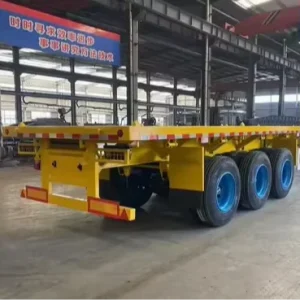 20ft, 40ft, 2-3-4 Axle Flatbed Semi-Trailer Flat Container Semi-Trailer