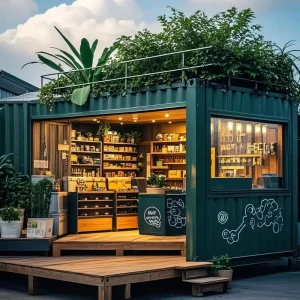 20ft 40ft Container Restaurant Container Cafe Booth Shipping Container Bar With Kitchen Fast Food Shop