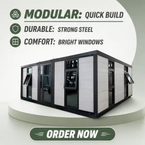 20ft 40ft Double-Wing Expandable Container House With Sun Terrace for Australia