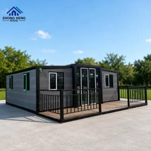 20ft 40ft Double-Wing Foldable Prefab Modular Tiny Home Expandable Container House
