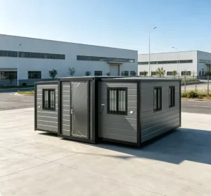 20ft 40ft Double Wing Folding Expandable Container House Portable Prefab Home Foldable for Easy Shipping
