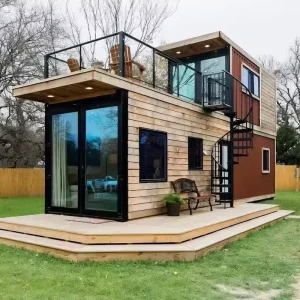 20ft 40ft Eco-friendly Steel Structure Container House Prefab Solar Powered Shipping Container Shops with 3 Bedrooms for Sale