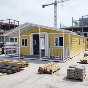 20ft 40ft Expandable Container House with Double Wing Foldable Reinforced Home for 3 Bedrooms 1bathroom