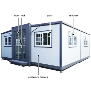 20ft 40ft Expandable Folding Container House Customized Standard Portable Container Steel Mobile Folding Cabiner