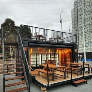 20ft 40ft Folding Container Coffee Shop Restaurant Shipping Container Bar Cafe With Kitchen Food Qatar Use