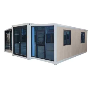 20ft/40ft Folding Light Steel Prefabricated Expandable Container House with Bathroom, Kitchen, Sandwich Panel
