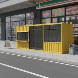 20ft 40ft Folding Shipping Container Coffee Shop Luxury Shipping Container Bar Fast Food Restaurant With Kitchen for Sale