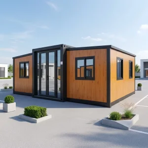 20ft 40ft Galvanized Steel Waterproof Prefab Tiny Home Expandable Container Office Building House