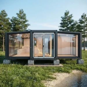 20ft 40ft Granny Flat Prefab Villa Waterproof Modular Tiny House 2-3 Bedrooms Expandable Apartment Supermarket