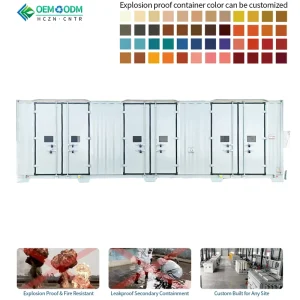 20ft/40ft High Cube Hazardous Chemical Storage Container with Anti-Corrosion Coating and Chemical-Resistant Lining for Electroplating Waste