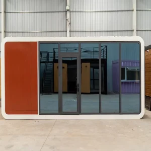 20ft 40ft Prefab Apple Cabin House Modular Mobile Home Space Capsule House Living and Working House