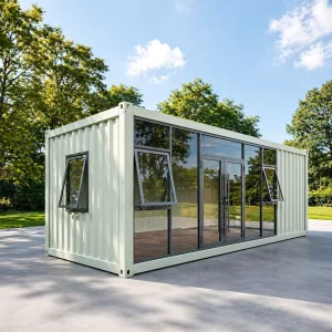 20ft 40ft Prefab Container House Portable Modular Tiny House Shipping Container Home with Glass Door