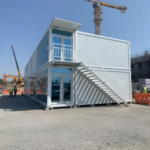 20ft & 40ft Prefabricated Building Flat Pack Folding Home Prefab Office Container House For Dormitory Office Residence Hotel