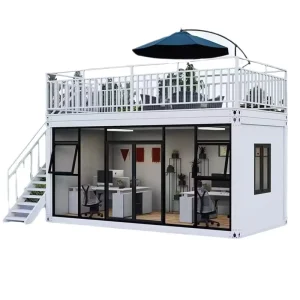 20ft 40ft Ready-Made Mobile Tiny Home Portable Steel Container House with Detachable Office for Hotels Apartments & Hospitals