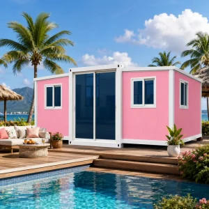20ft 40ft Shipping Container Home 2 3 4 5 Bedroom Expandable Prefab Resort House
