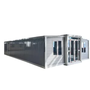 20ft 40ft Steel Luxury Expandable Container House Home with Midcentury Modern Design for Residential Warehouse Use