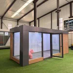 20ft 40ft Steel Office Pod with Furniture Luxury Office Building Expandable Container House