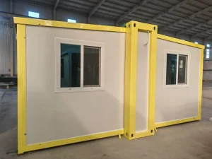 20ft-700 Expandable Steel Container House with 2 Bedrooms and 1 Living Room for Mobile Office or Temporary Residence