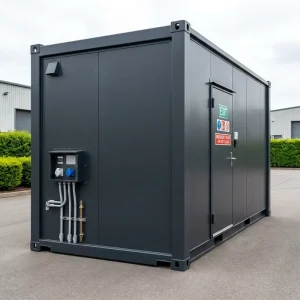 20ft Breathable Modern Modular Steel Shipping Container Office Portable Prefabricated Mobile Pod Construction Supermarket Gym 1