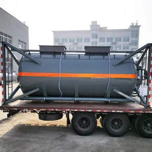 20ft Carbon Steel Chemical Tank Container for Liquid Transport