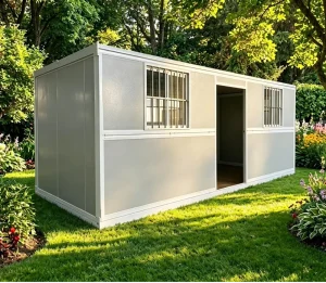 20ft Collapsible Folding Container House Prefab Steel Modular Tiny Home Quick Assembly Emergency Shelter Camp Office