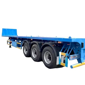 20ft Container Trailer Flatbed Truck with 40ft Container for Shipping and Storage Enclosure House Option Available