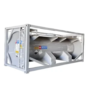 20ft DNV ASME Certified Carbon Steel Tank Container for Bromine Solution 8.23m³ Liquid Nitrogen Pressure Vessel