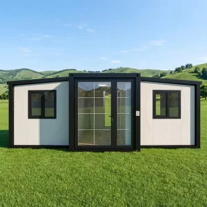 20ft Double Wing Expandable Folding Container House Modular Tiny Home Kitchen Bathroom Villa Glamping Office Supermarket