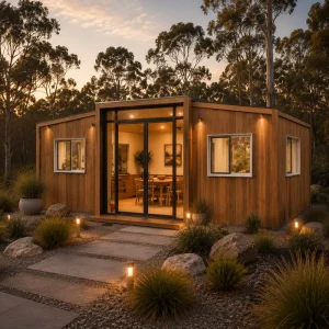 20ft Double-Wing Expandable House for California Backyard Office Prefab Modular Tiny Home with Kitchen Bathroom UL