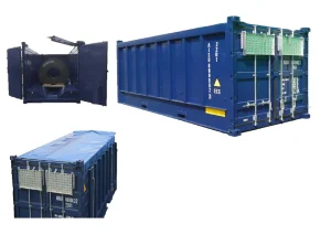 20ft Dry Container High Side Top Half LCL Factory with Movable Board CSC Certified