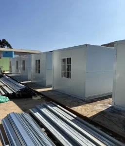 20ft Emergency Folding Container House Prefab Portable Cabin Waterproof Temporary Shelter Relief Camp Quick Build Low Cost