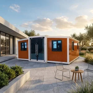 20ft Expandable Container Home Prefab House Portable Office Cabin Steel Structure Quick Install Commercial Building