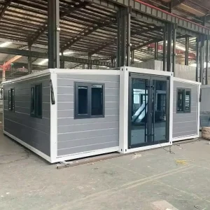 20ft Expandable Container Home Prefabricated Foldable House with Bedroom Luxury Modular Design for Living with Terrace and Roof