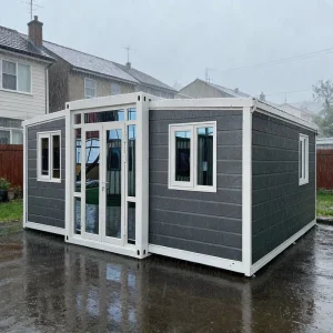 20ft Expandable Container House for Temporary Site Office with Sandwich Panels