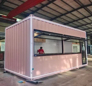 20ft Fast Assemble Mobile Pop Up Container Store Quick Install Movable Container Shop Modern Design for Pop Up Workshop School