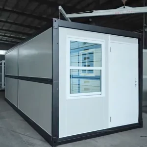 20ft Fireproof Portable Modular Foldable Modern Cabin Movable Prefab Folding Container House School Construction Site Office