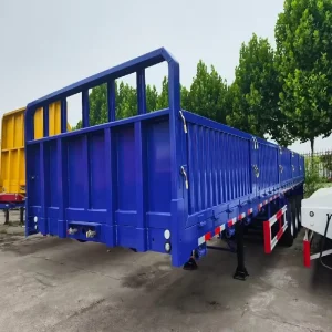 20ft Flat Bed Side Wall Container Trailer Half Body Truck Trailer