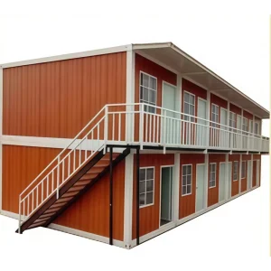 20ft Flat Pack Container House Combined Insulated Steel Frame Prefab Construction Staff Dorm Temporary Site Office Cabin