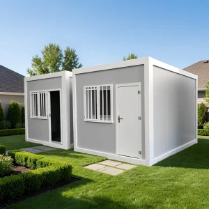 20ft Flat Pack Container House Frame Modular EPS Sandwich Panel Contemporary Prefabricated Apartment Office Hotel Cabin