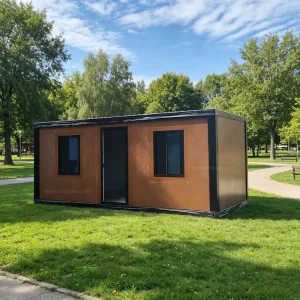 20ft Flat Pack Modular Prefabricated House Luxury Modern Design Portable Folding Shipping Container House For Office