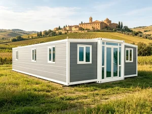20ft Flat Roof Expandable Prefab Container Home Stackable Design for Multi-Storey Prefabricated House