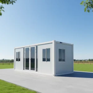 20ft Foldable Shipping Container Home Customized Insulated Prefab Home for Construction Site Office Export CE Certified