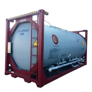 20ft Fuel Tank Container 26000L ISO UN IMDG T4 Standard Steel for Transporting Diesel and Gasoline