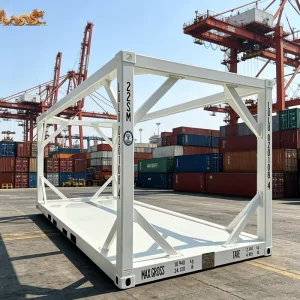 20ft ISO Standard CSC CCS Certified 20 Feet Shipping Container Frame for Over Sized Cargo Transport