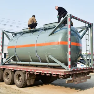 20ft ISO Tank Container T4 T8 for Corrosive Liquid Chemical Liquid Storage Transportation