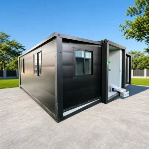 20ft Luxury Modern Expandable Container House 2 3 Bedroom Modular Steel Sandwich Panel Supermarket Hotel Use Hurricane Proof