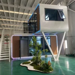 20ft Mobile Modular Breathable Steel Container House Prefabricated for Leisure Commercial Hotel Offices Stalls Shops